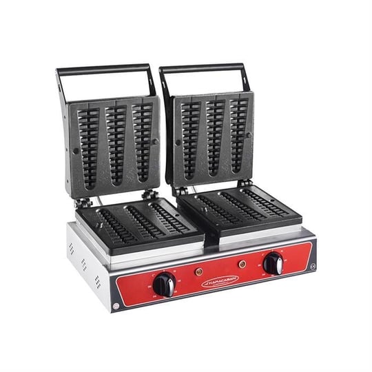 CSA Karacasan Elektrikli Döküm Çubuk Waffle Makinesi 6 Lı