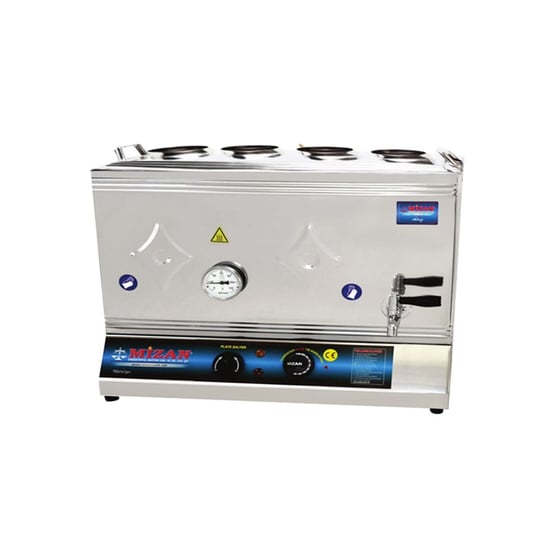 Mizan 80 Lik Elektrikli 60 Litre 4 Demlikli Çay Kazanı Çay Ocağı