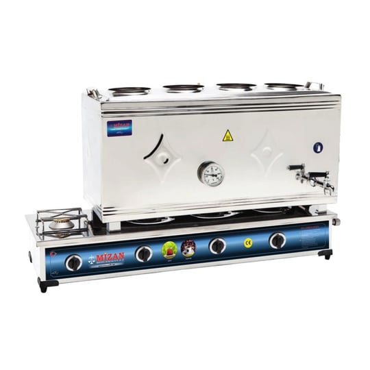 Mizan 80 Lik Lpg Tüplü 60 Litre 4 Demlikli Çay Kazanı - Çay Ocağı