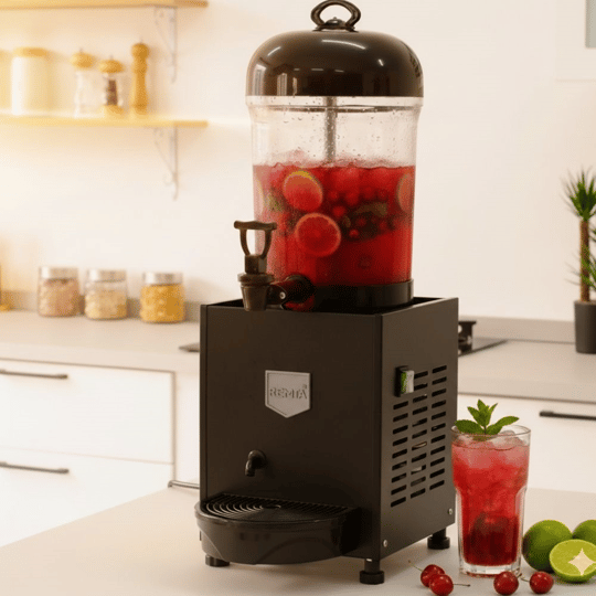 Remta ST18 Mini 7 Litre Şerbet ve Ayran Soğutucu - Siyah