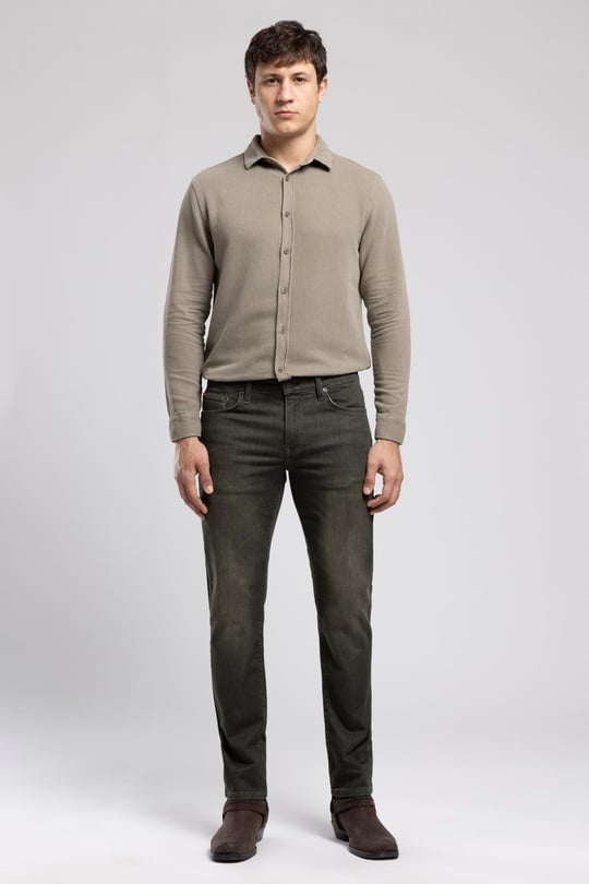 Jagger Normal Bel Dar Kesim Düz Paça Abigail Wild Khaki Erkek Jean Pantolon