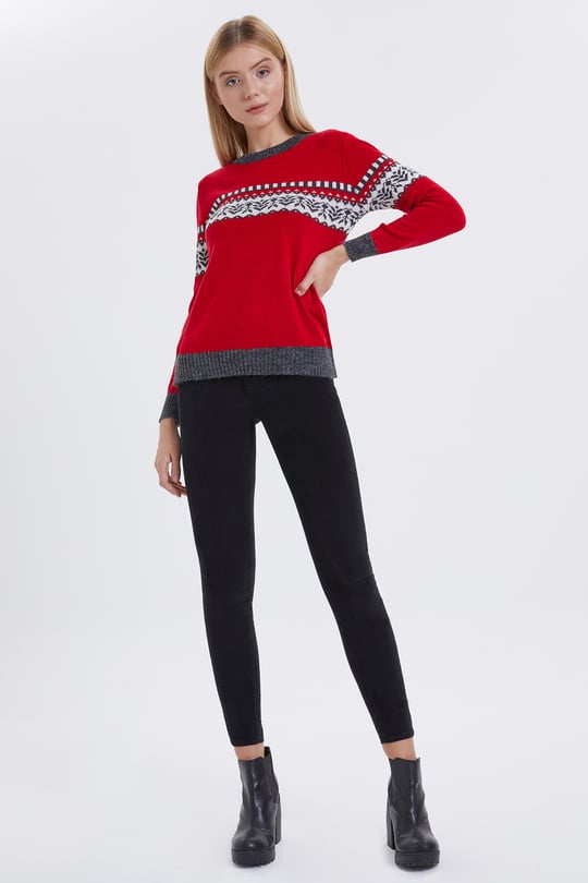 Jamy Yüksek Bel Dar Kesim Çok Dar Paça Siyah Kadın Pantolon