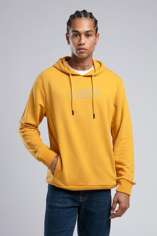 Faust Erkek Kapüşonlu Sweatshirt Çağla Yeşili - Lee Cooper Türkiye