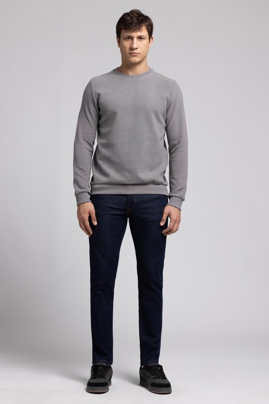 Newdiagonal Erkek O Yaka Sweatshirt Yeşil - Lee Cooper Türkiye