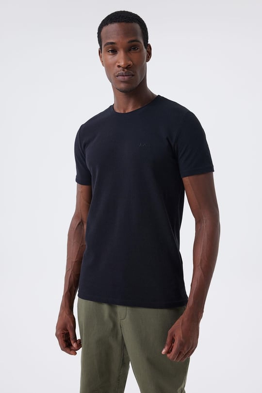 Twingos 6 Erkek %100 Pamuk Pike O Yaka T-Shirt Zümrüt Yeşili - Lee