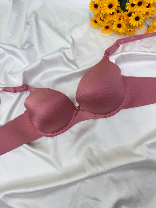 ç46 - lazer kesim desteksiz sütyen - pembe 