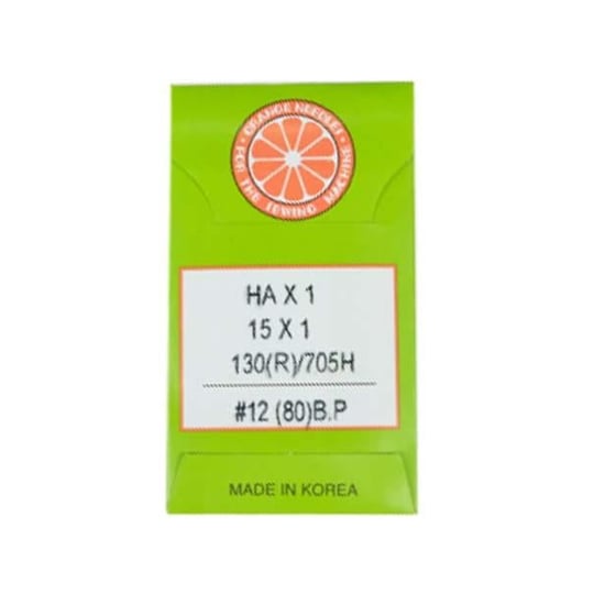 FDM Orange | Ev Tipi Aile Dikiş Makina İğnesi | 12 Numara | HAX1 | 12/80 | 1 Paket 10 Adettir | Tüm Ev Tipi Marka Makineler İle Uyumludur