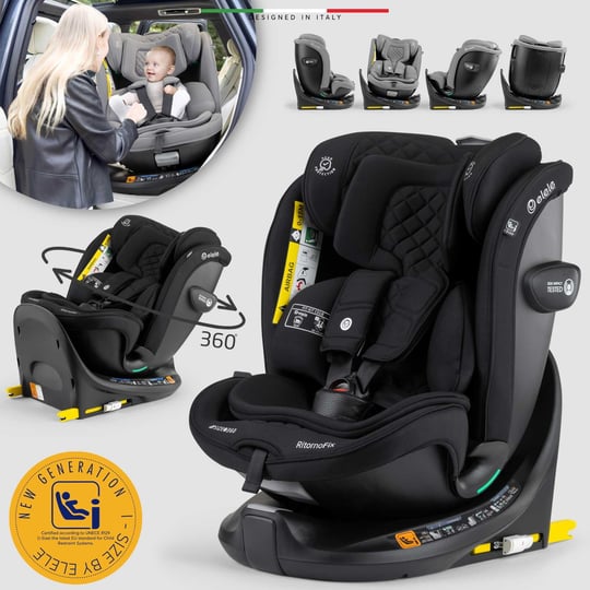 Elele RitornoFix 360° Dönen I-Size Oto Koltuğu İsoFix 40-150 CM 0-36 KG Siyah