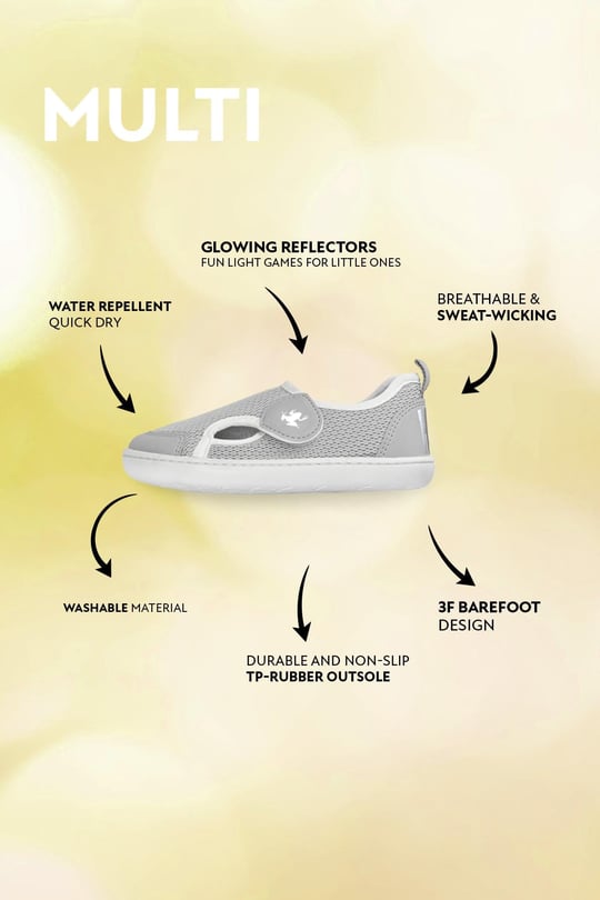 Multi Gri Mix Barefoot Çocuk Ayakkabı