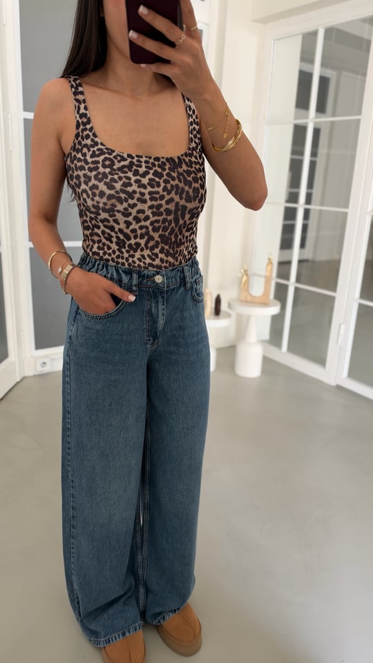 Mavi Beli Lastikli Tencel Denim Jean GAUS-02382