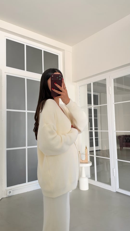 Krem Yumuşak Dokulu Üçlü Premium Takım GAUS-02028 GAUS-02210