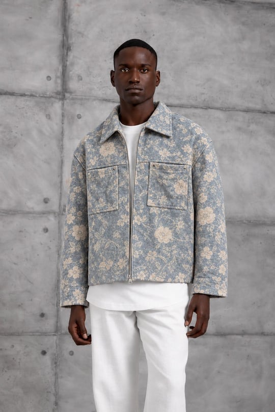 Haki DESENLİ OVERSIZE CEKET