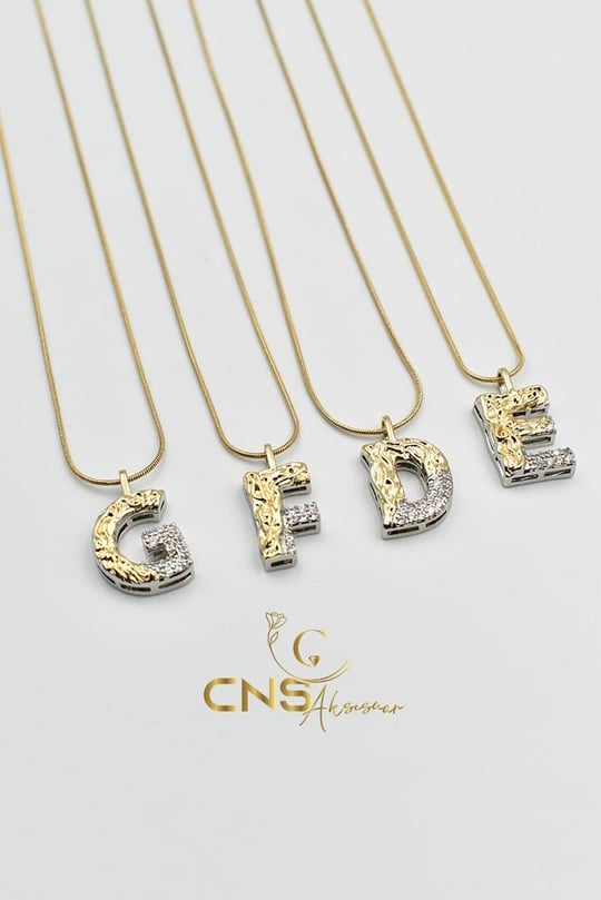 14K Harf Küçük Harf Kolye