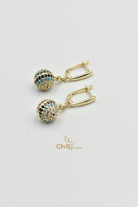 KELEPÇE/BİLEZİK14K Xp Vip Nazar Boncuk Küpe
