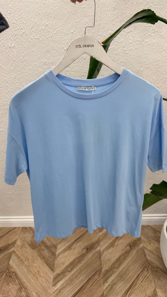 AÇIK MAVİ 3683 BASİC TSHIRT