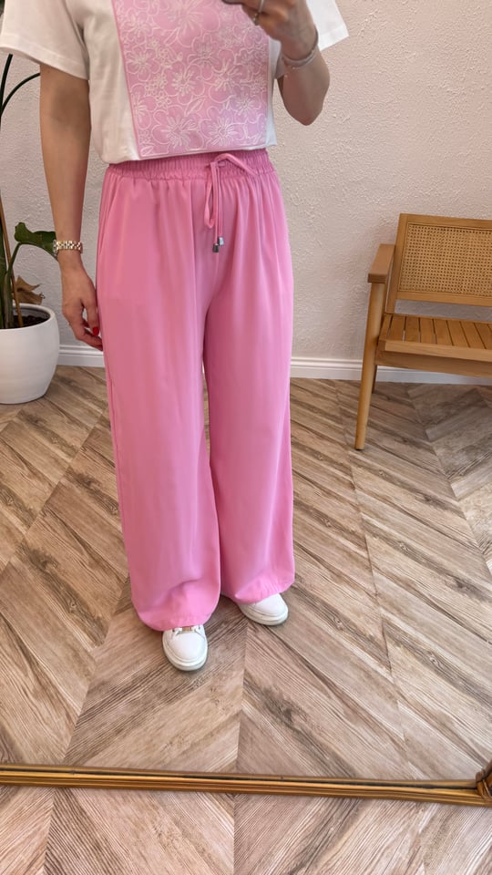 AÇIK PEMBE 0858 BOL PAÇA PANTOLON