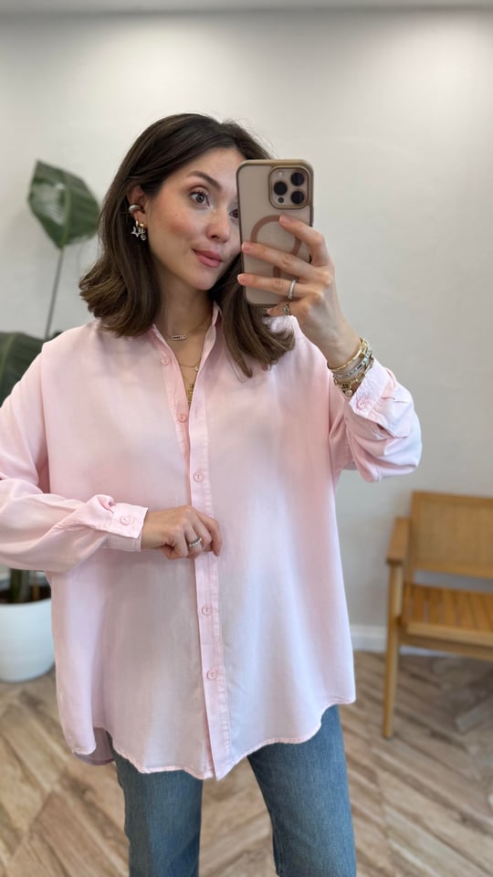 AÇIK PEMBE 7351 TENSEL GÖMLEK 