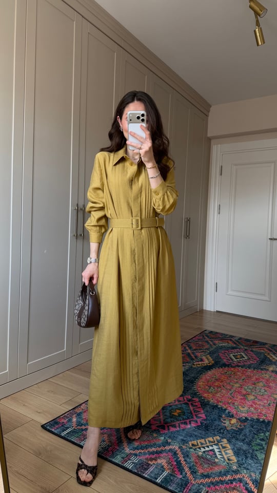 AMBER 2050 KEMERLİ ELBİSE 
