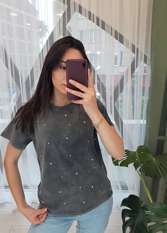 ANTARSİT TAŞ ÇAKIMLI TSHİRT