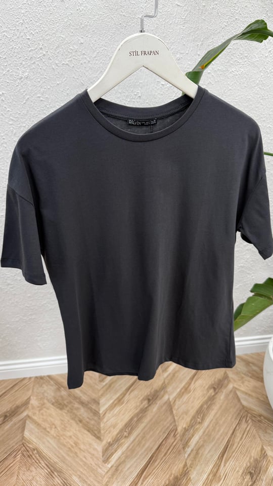 ANTRASİT 3683 BASİC TSHIRT