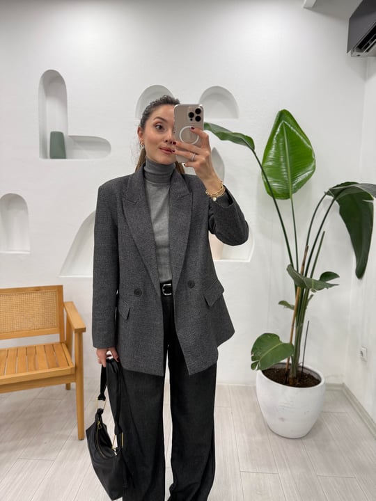 ANTRASİT 60757 BLAZER CEKET 