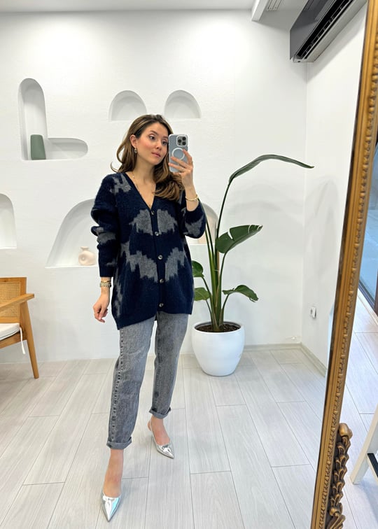 ANTRASİT 71325 KAR YIKAMA MOM JEAN