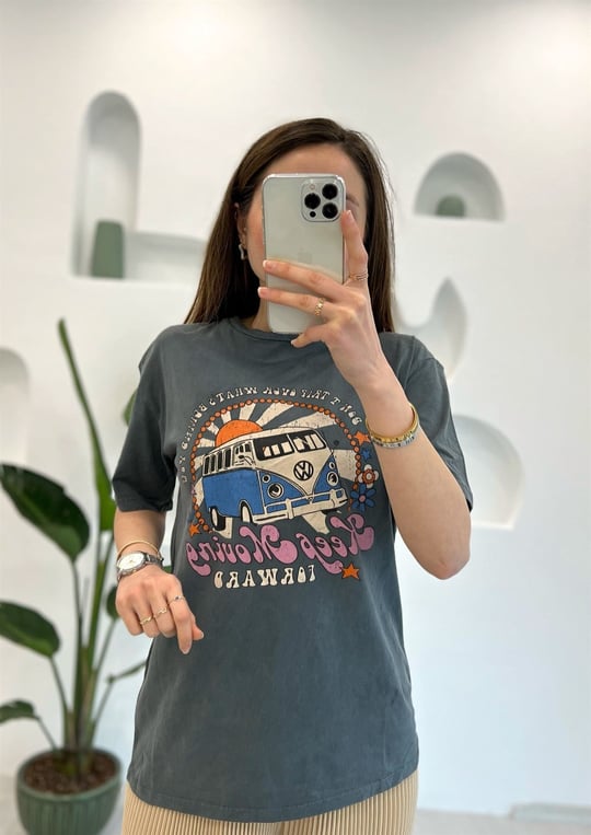 ANTRASİT ÖNÜ VOSVOS TSHIRT