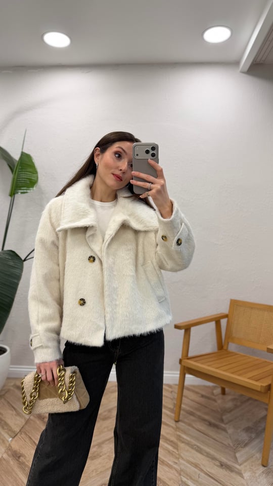 BEJ 0716 DİK YAKA PELUŞ MONT 