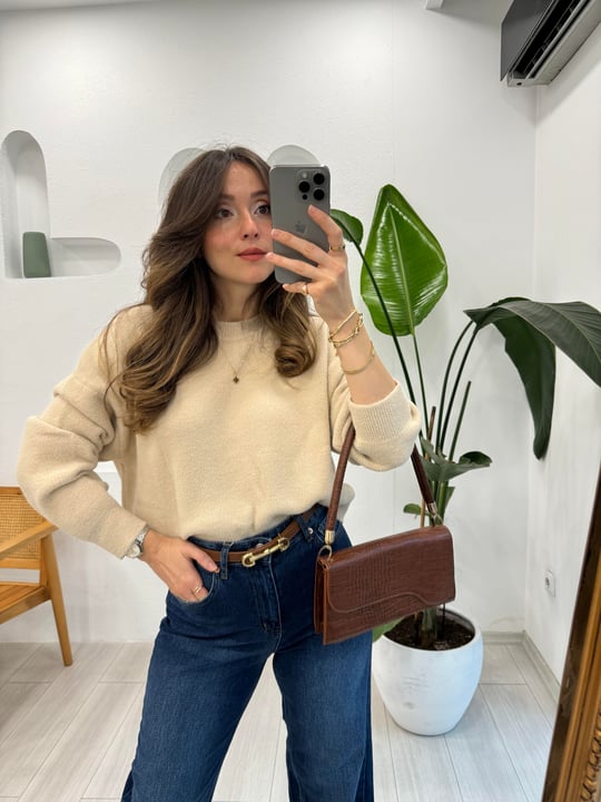 BEJ 10276 BİSİKLET YAKA KAZAK 