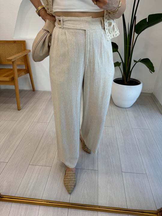 BEJ 31673 KETEN PANTOLON