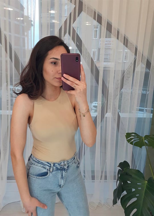 BEJ 3694 HALTER YAKA TSHIRT
