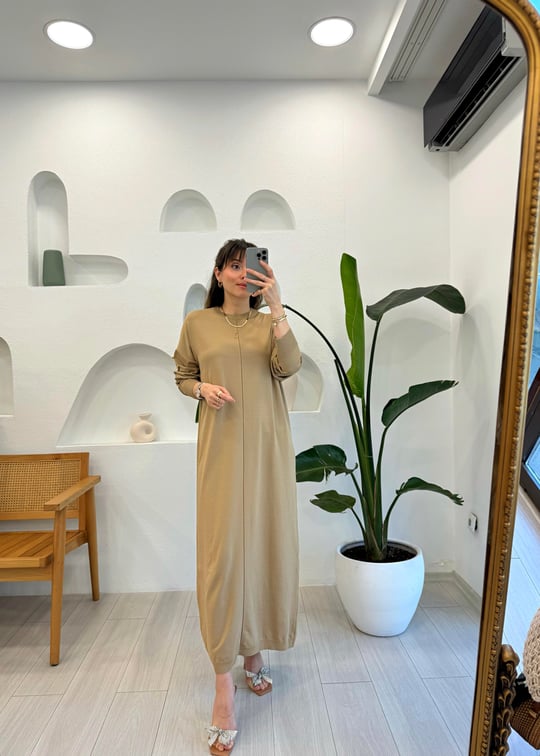 BEJ 404748 TRİKO ELBİSE 