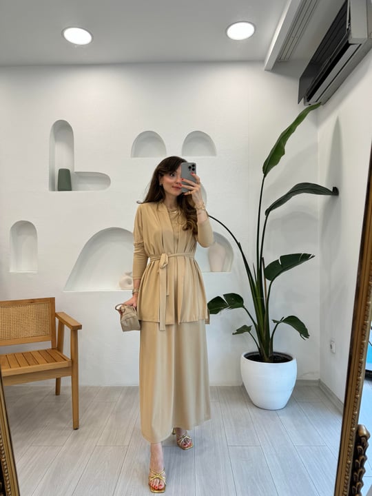 BEJ 4472 ELBİSE HIRKA TAKIM 