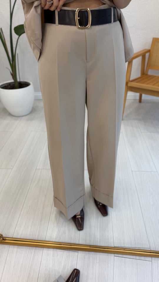 BEJ 5793 KEMERLİ PANTOLON 