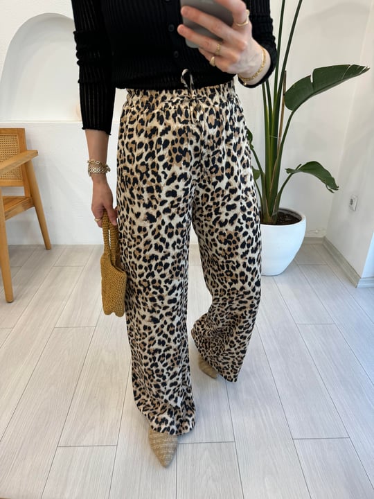 BEJ 6342 LEOPAR DESEN PANTOLON