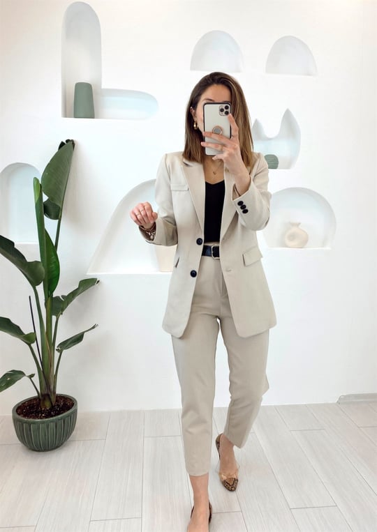 BEJ BLAZER CEKET 