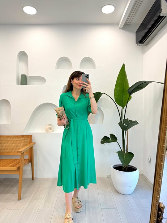BENETTON 1345 GÖMLEK ELBİSE