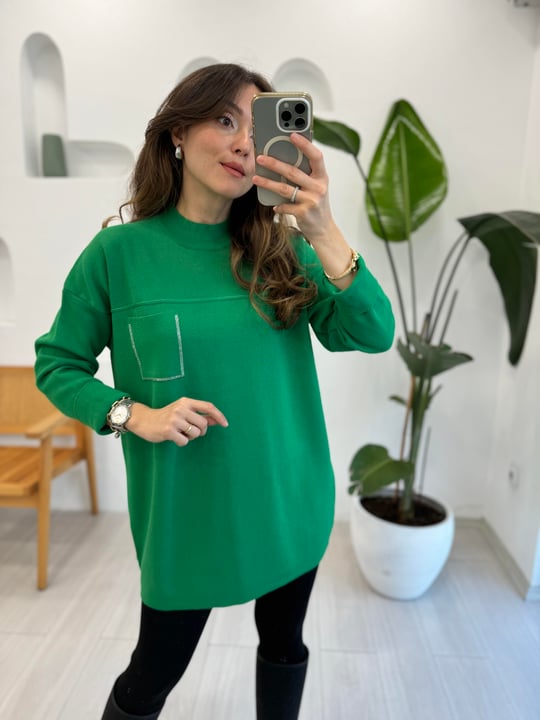 BENETTON 7009 CEP DETAY TUNİK 