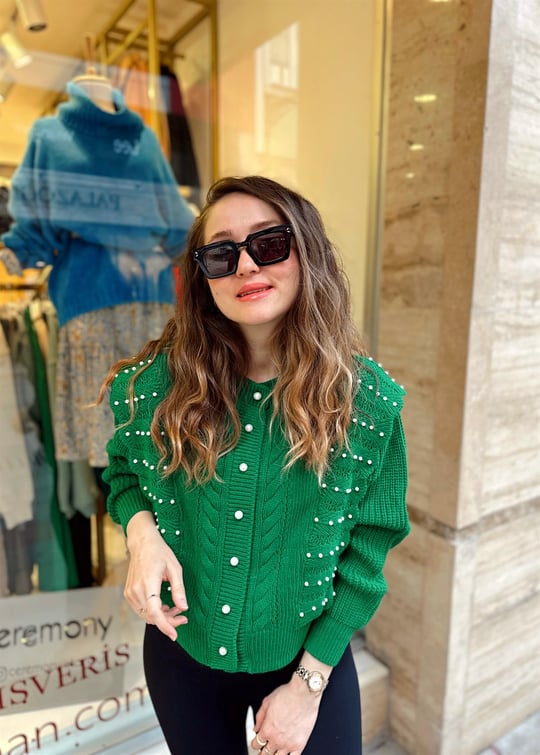 BENETTON İNCİLİ HIRKA 
