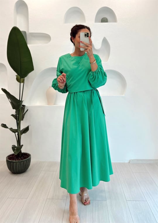 BENETTON ÖNÜ BOLERO ELBİSE 