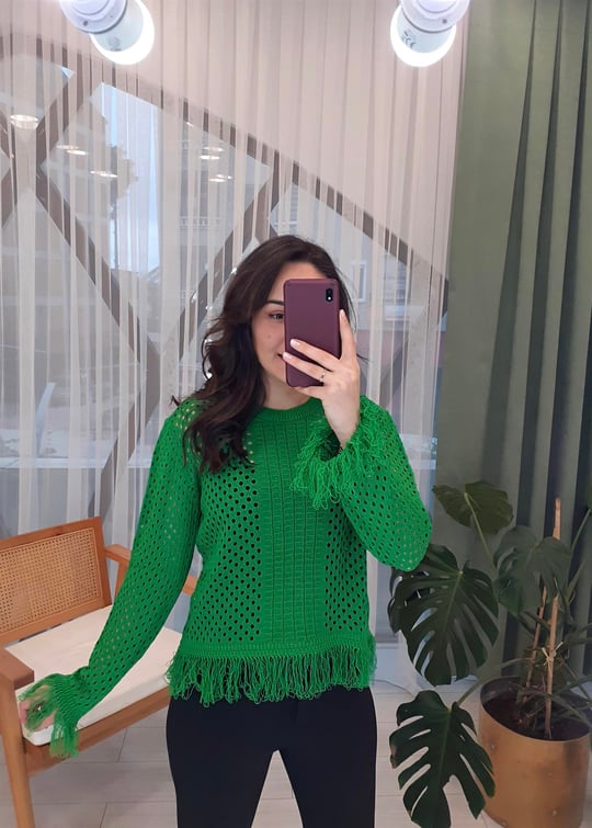 BENETTON PÜSKÜLLÜ KAZAK