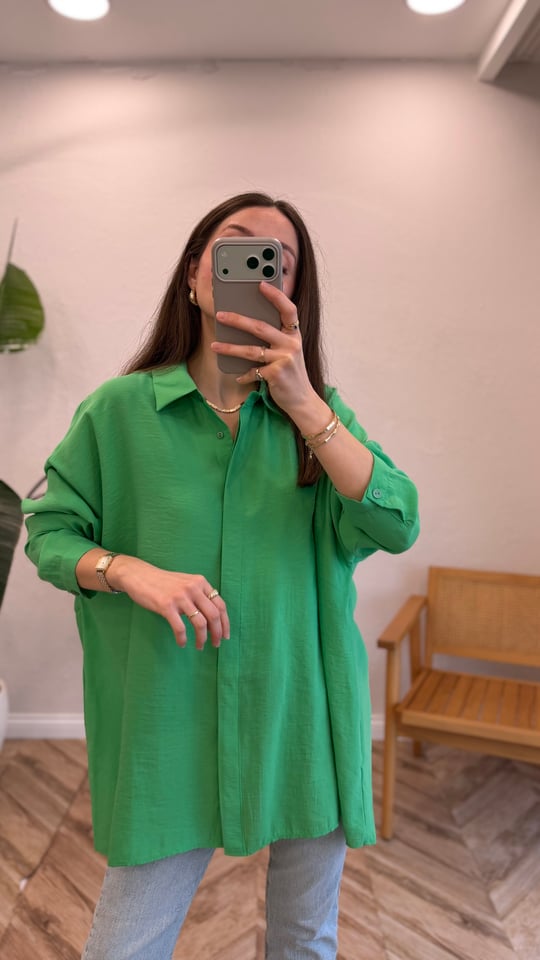 BENETTON YEŞİL 3001 GÖMLEK 