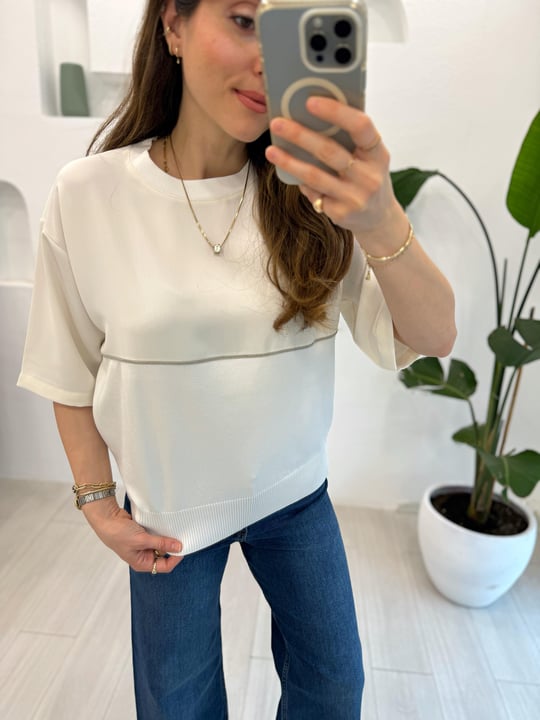 BEYAZ 27005 TRİKO KISA KOL