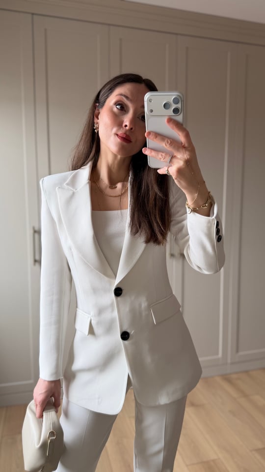 BEYAZ  9452 BLAZER CEKET 