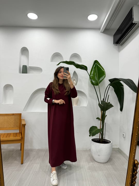 BORDO 2400 ELBİSE