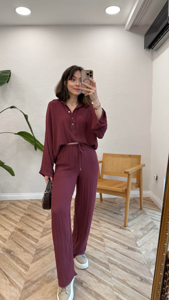 BORDO 51119 SWEAT PANTOLON TAKIM 