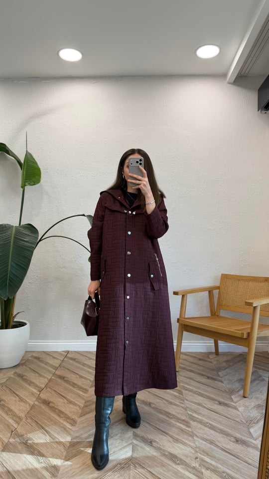 BORDO 6844 KAPÜŞONLU TREÇKOT
