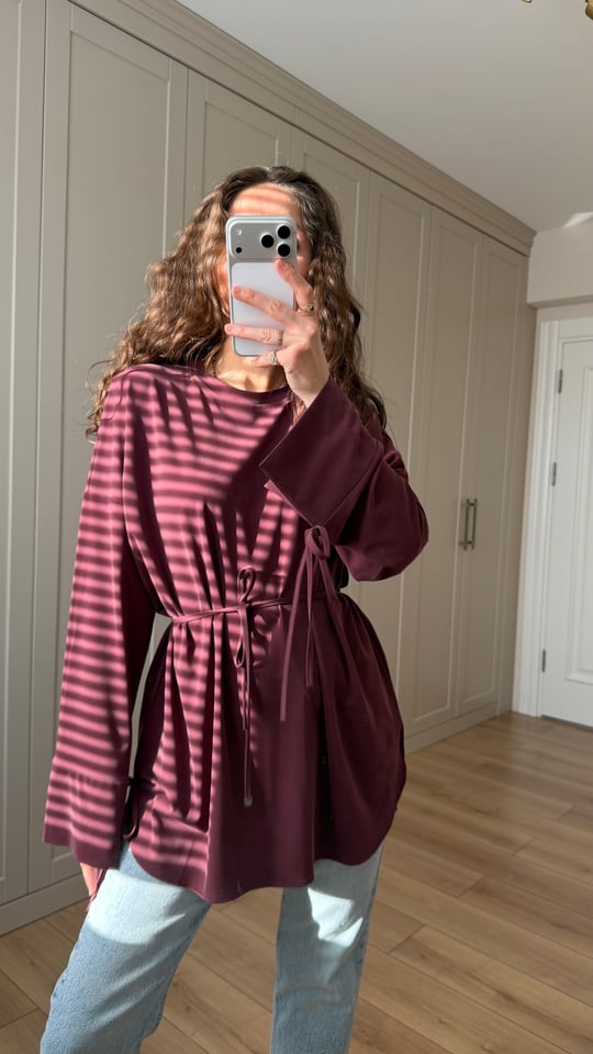 BORDO 7465 TENSEL TUNİK 