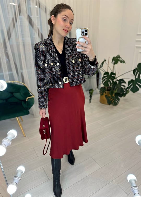 BORDO SATEN ETEK
