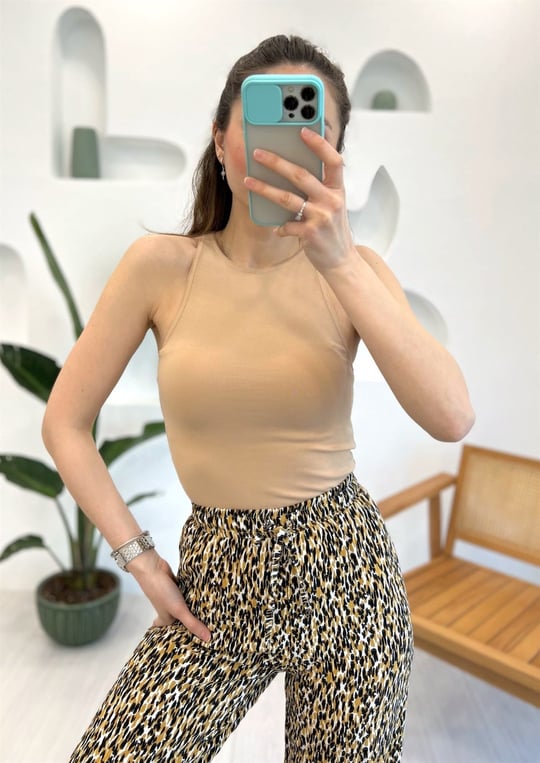 CAMEL 3694 HALTER YAKA TSHİRT 